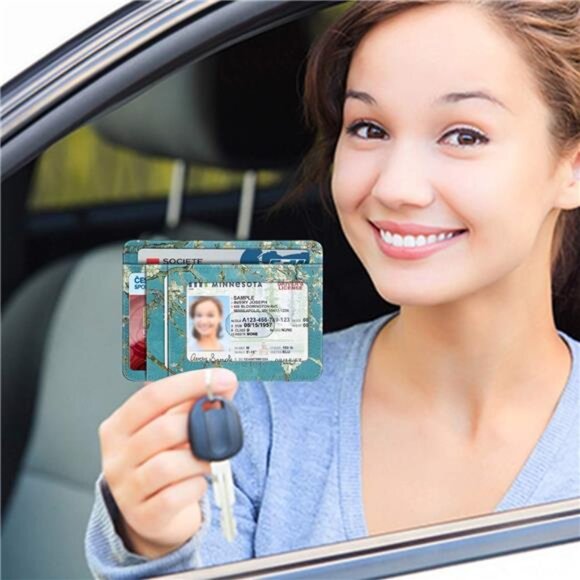 Slim Minimalist Front Pocket Wallet, RFID Blocking Credit Card Holder Card Cases - Picture 2 of 8